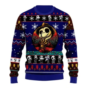 Jack Skellington Blue Sweaters