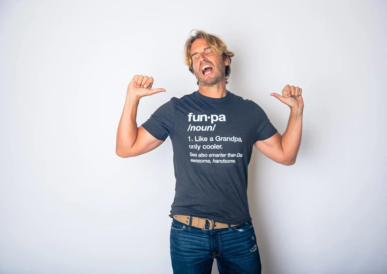 Mens Funpa Definition T Shirt Funny Grandpa Gift Fathers Day Papa Graphic Tee