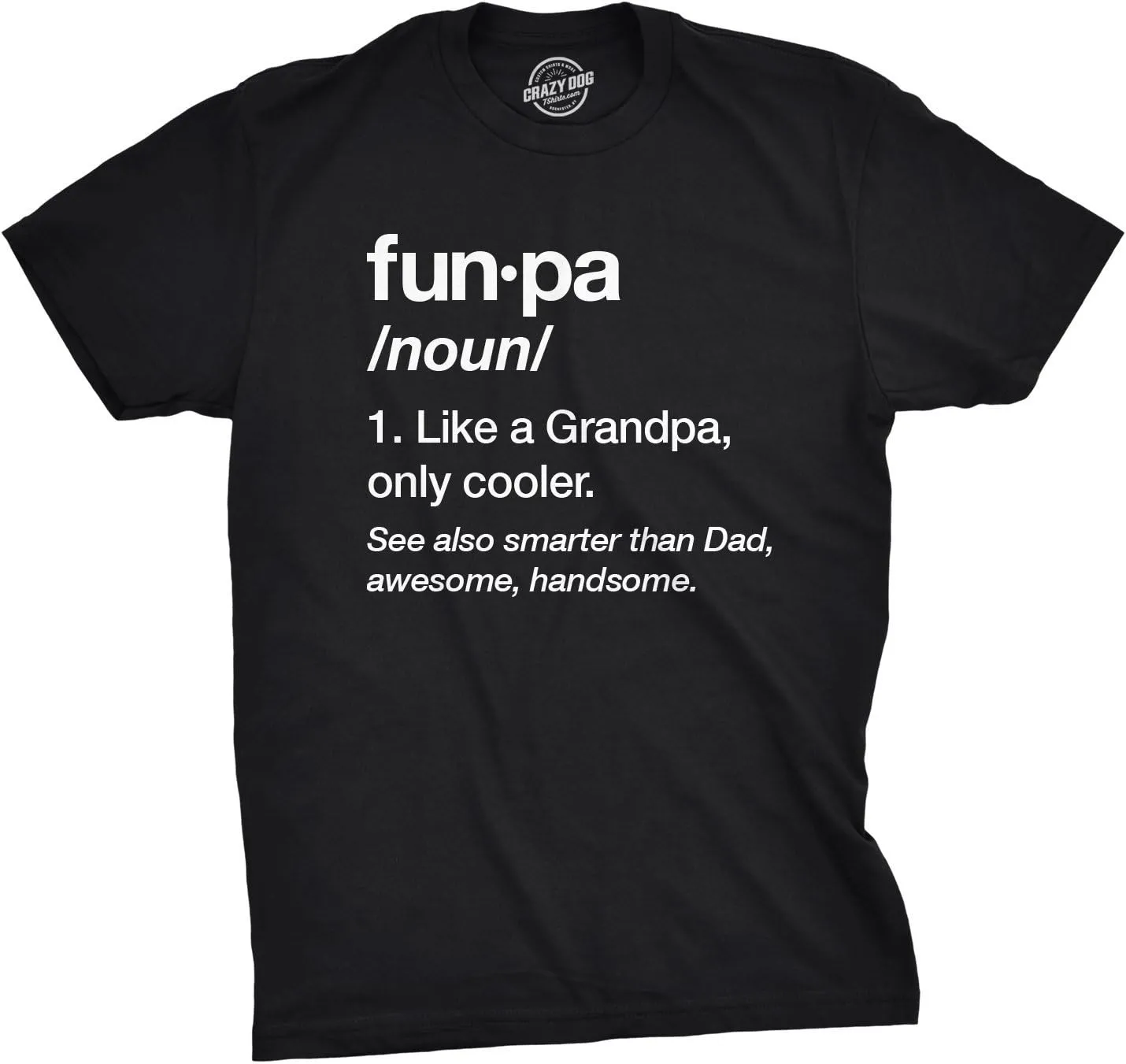 Mens Funpa Definition T Shirt Funny Grandpa Gift Fathers Day Papa Graphic Tee