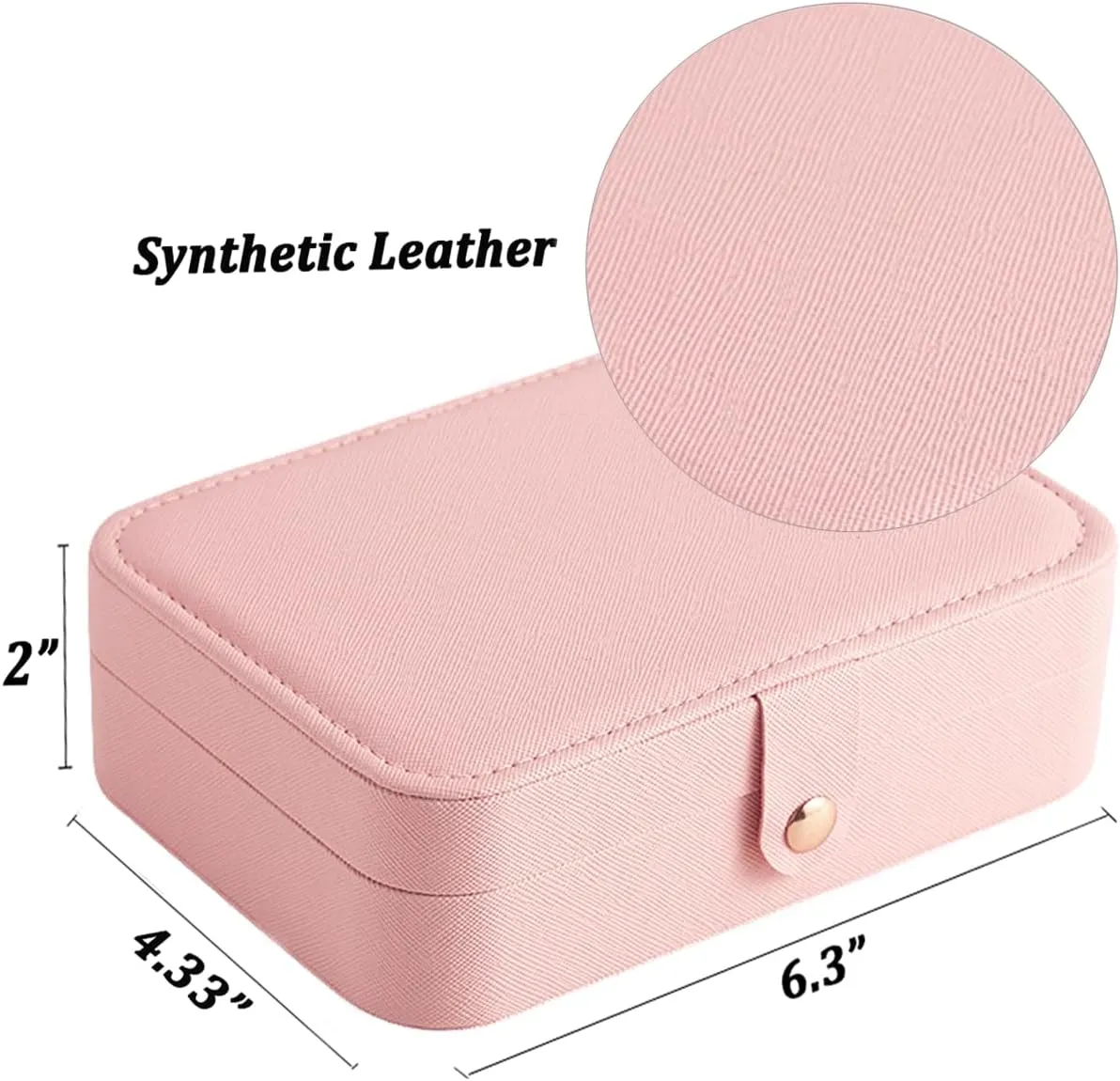 Small Jewelry Box for Earrings, Travel Earring Organizer for Girls Earring Box Travel Earring Case Organizer Pink Travel Jewelry Boxes for Women Small Earring Holder Organizer Box for Girls