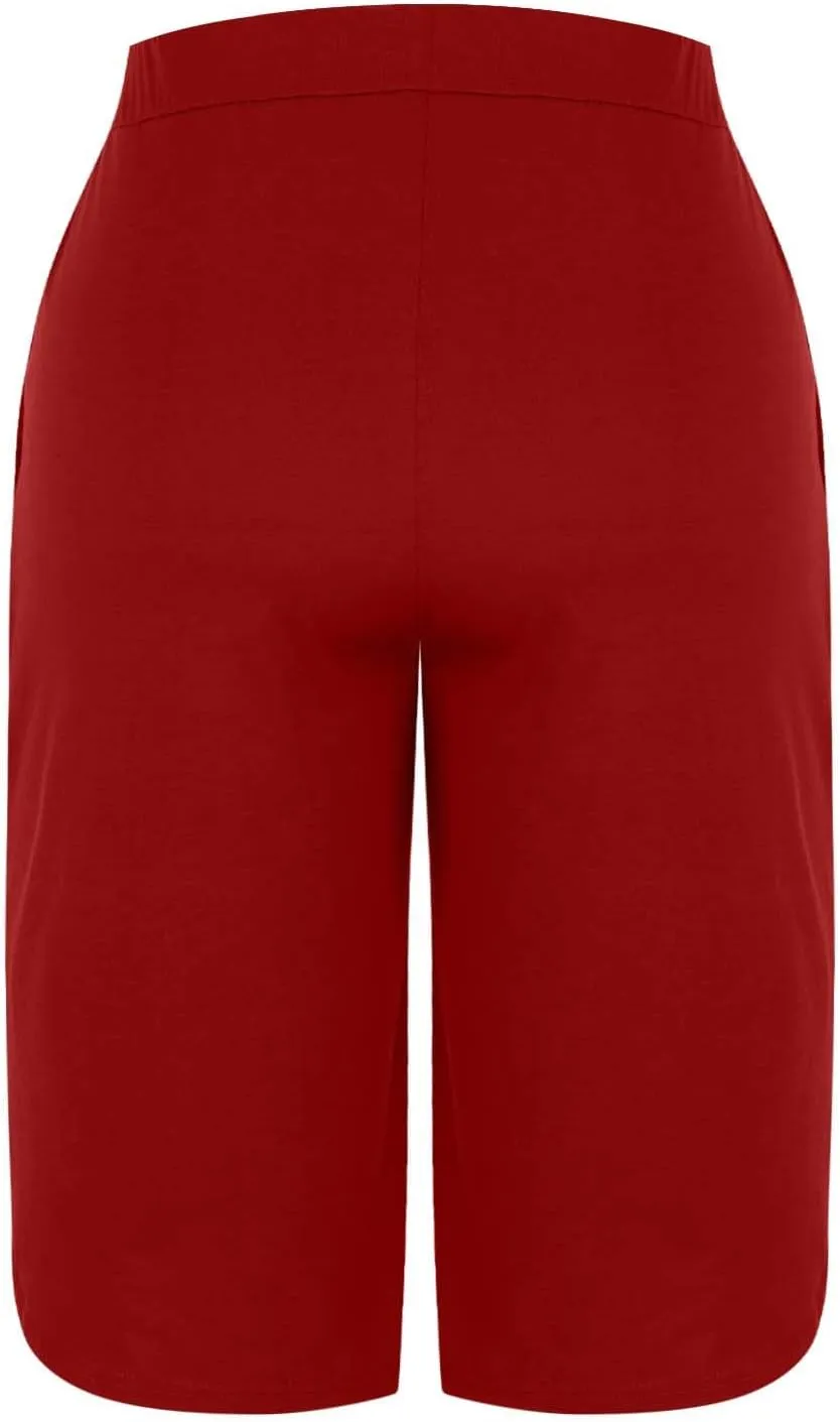 Yoga Capris for Women Summer Casual Plus Size Capri Pants Lightweight Stretch High Waisted Capri Leggings with Pockets